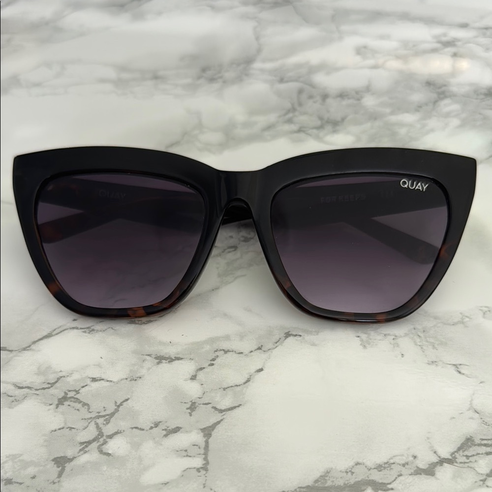 Quay Australia Tortoise Shell Cat-Eye Sunglasses